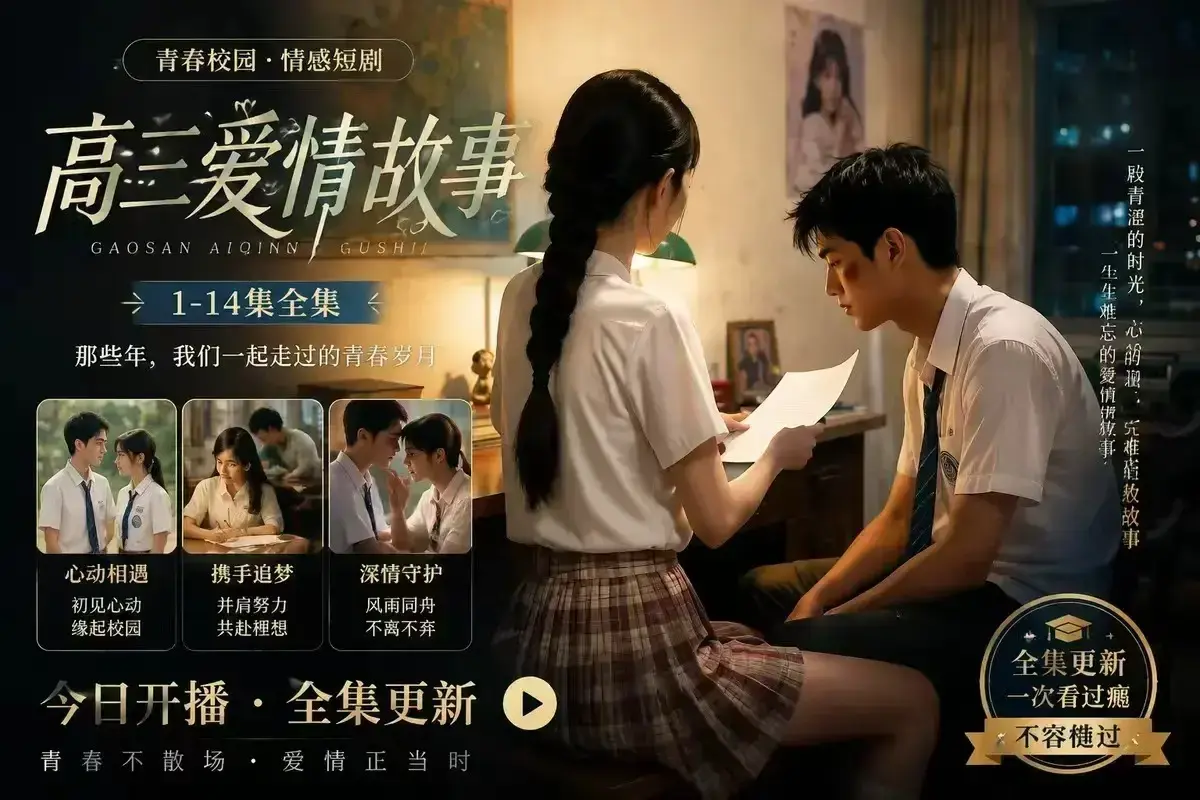 《B中爱情故事》AI校园短剧4KHDR画质未删减完整版 - 误会篇百度网盘在线秒存 - 高清观看每集都戳心