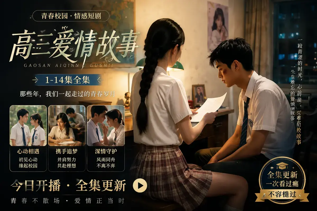 《AI短剧：B中爱情故事》全集完整版免费观看-初夏篇晚自习篇-1080P中字无删减资源-夸克网盘极速保存云影影院秒播B中爱情故事